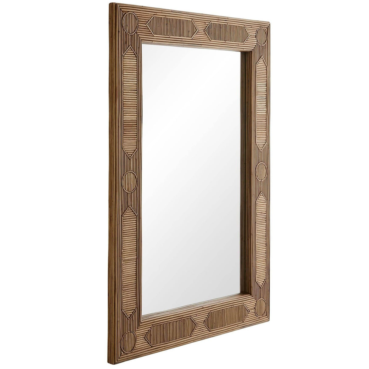 Arteriors Madeline Mirror Rectangular Rattan Mirror arteriors-DC5004