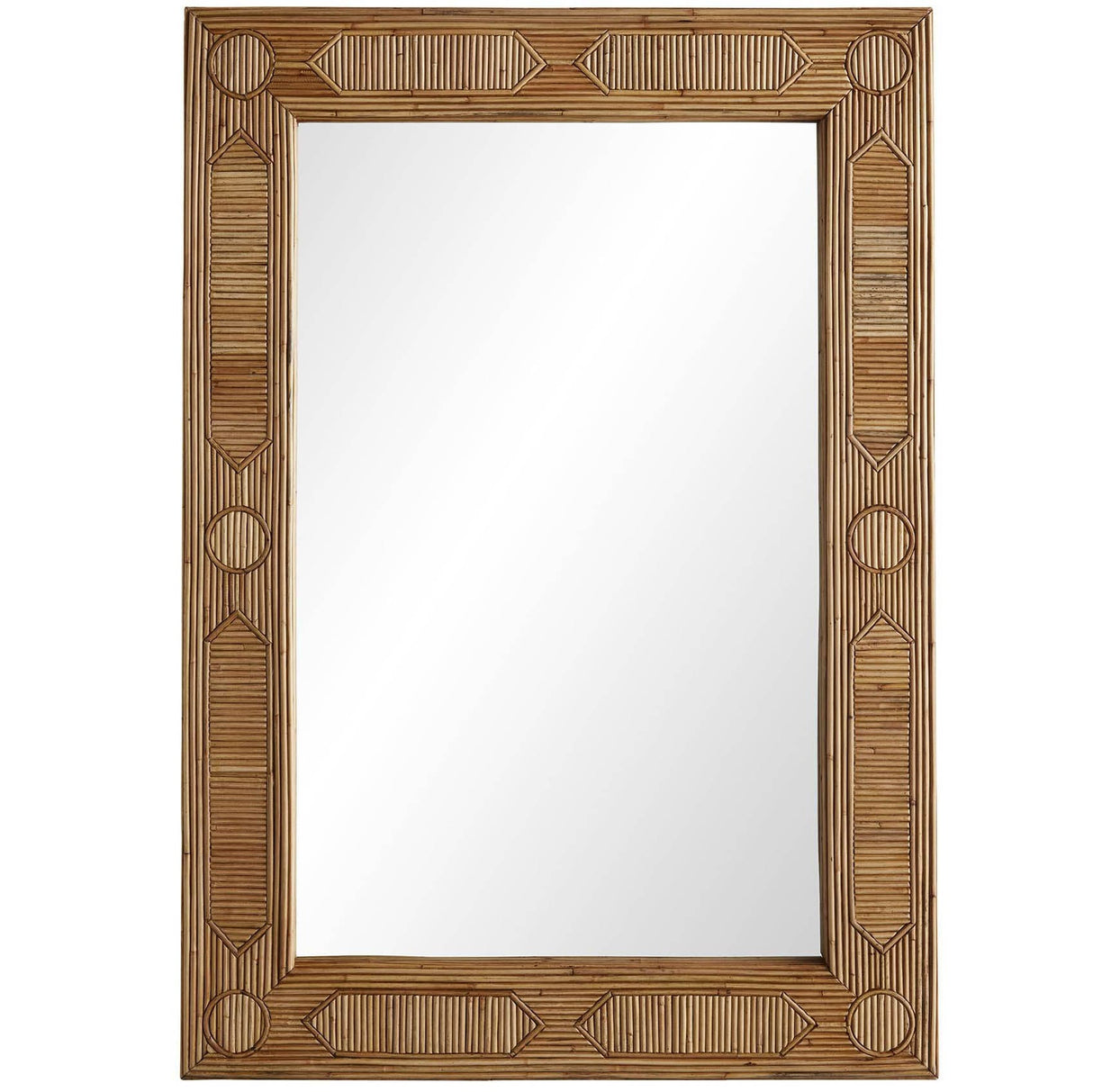 Arteriors Madeline Mirror Rectangular Rattan Mirror arteriors-DC5004