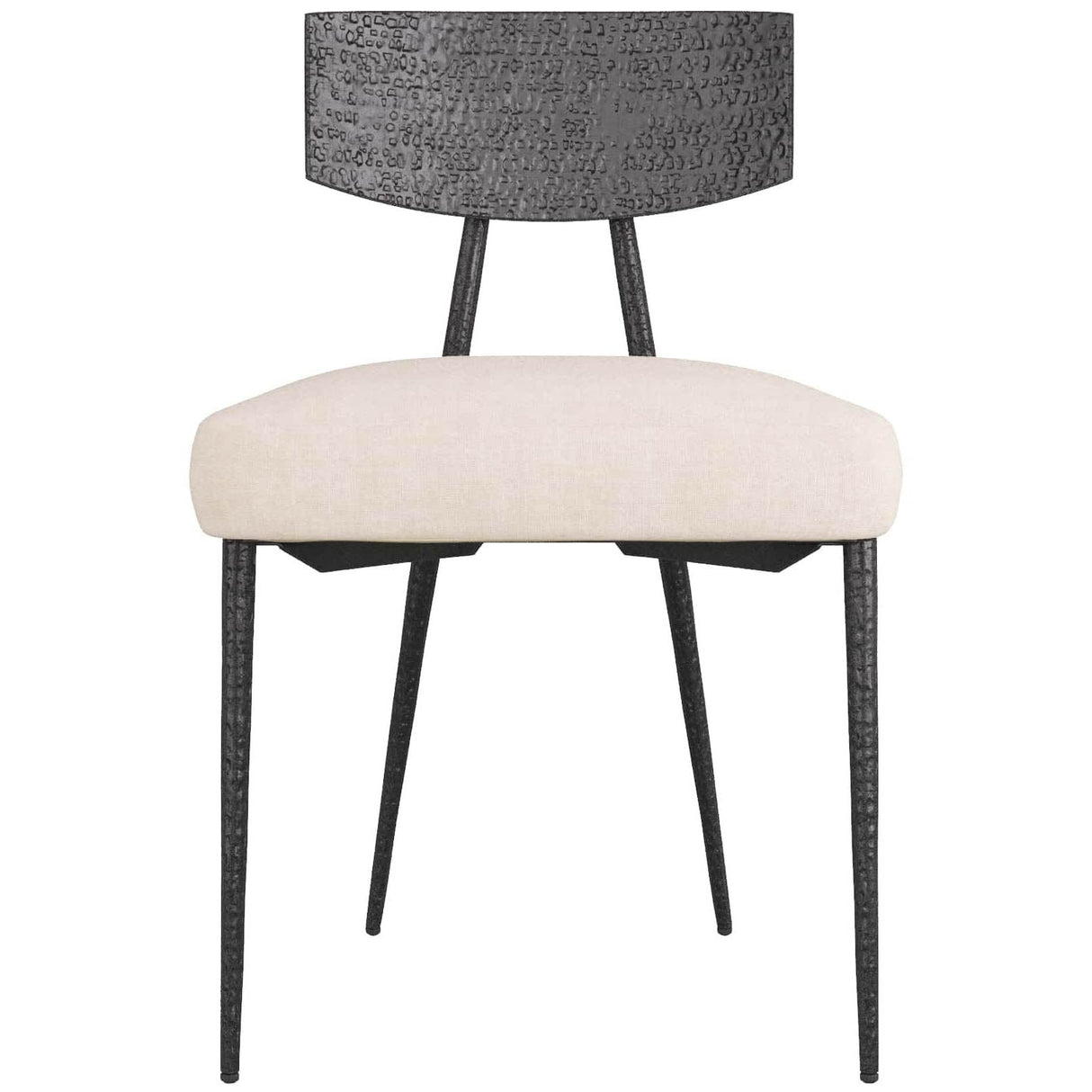 Arteriors Reynard Dining Chair Iron Upholstered Dining Chair