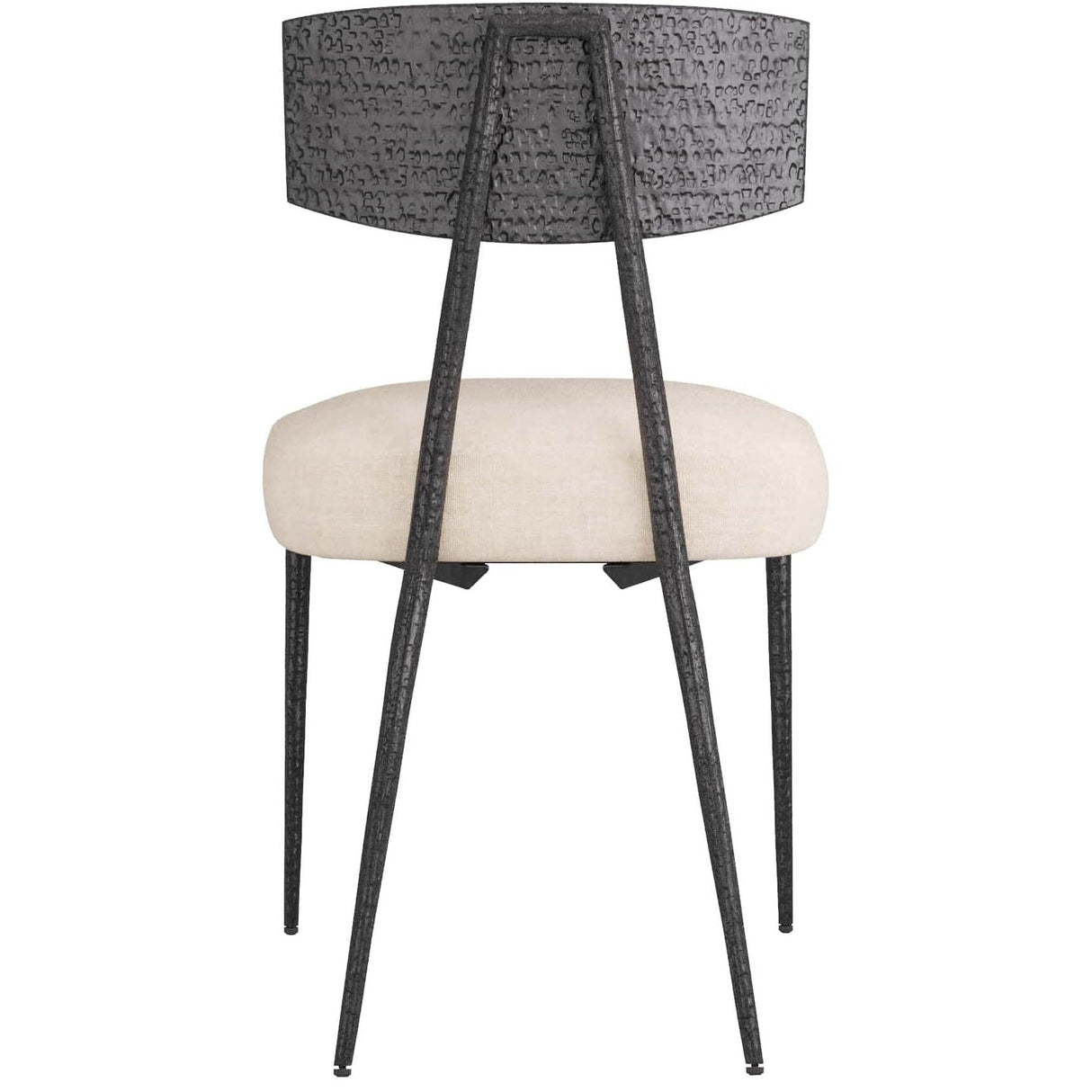Arteriors Reynard Dining Chair Iron Upholstered Dining Chair
