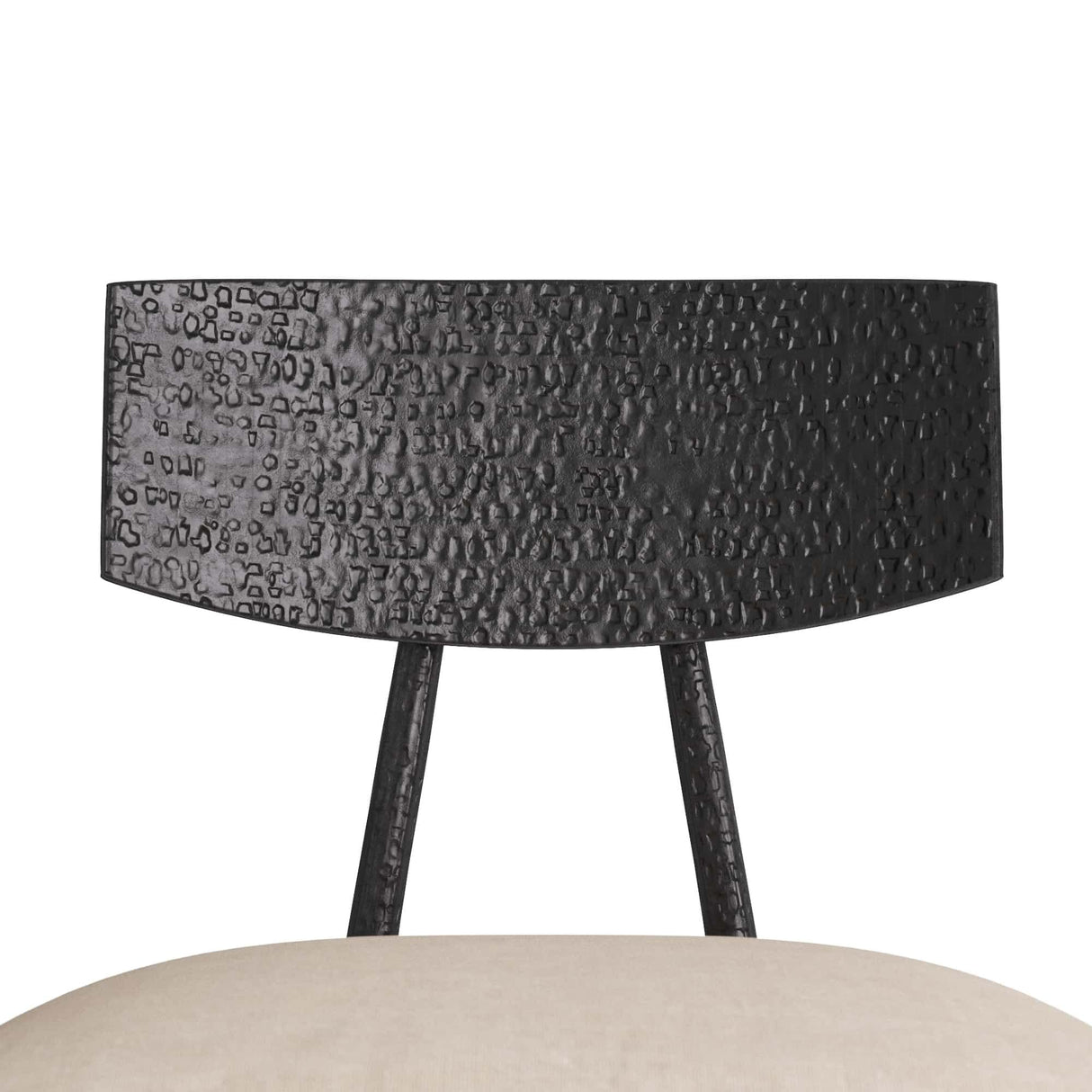 Arteriors Reynard Dining Chair Iron Upholstered Dining Chair