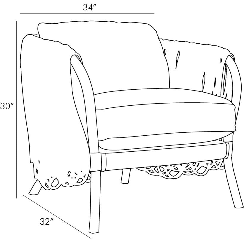 Arteriors Strata Lounge Chair Furniture