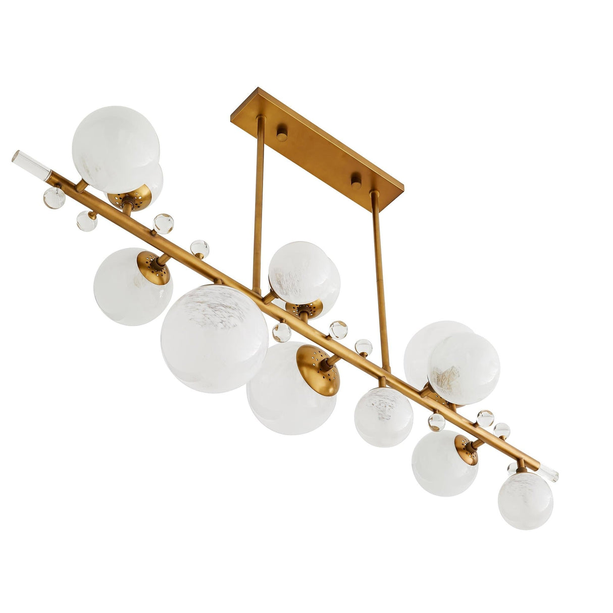 Arteriors Troon Chandelier - Antique Brass Lighting arteriors-89330 00796505407023
