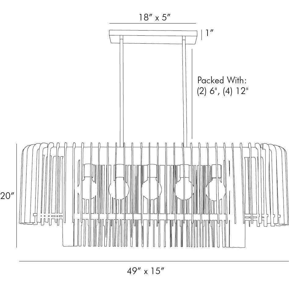 Arteriors Valencia Chandelier Lighting arteriors-89334 00796505408242