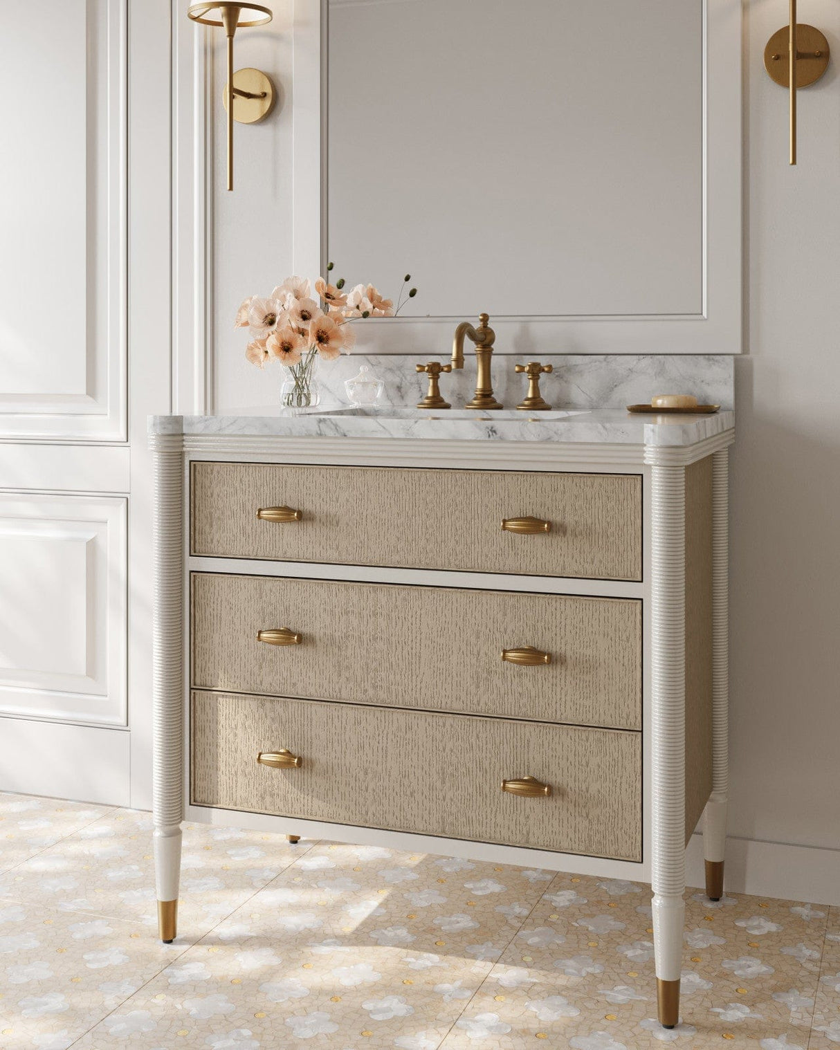 Aster Vanity with Rectangular Undermount Sink Bath Vanity 3800-0018