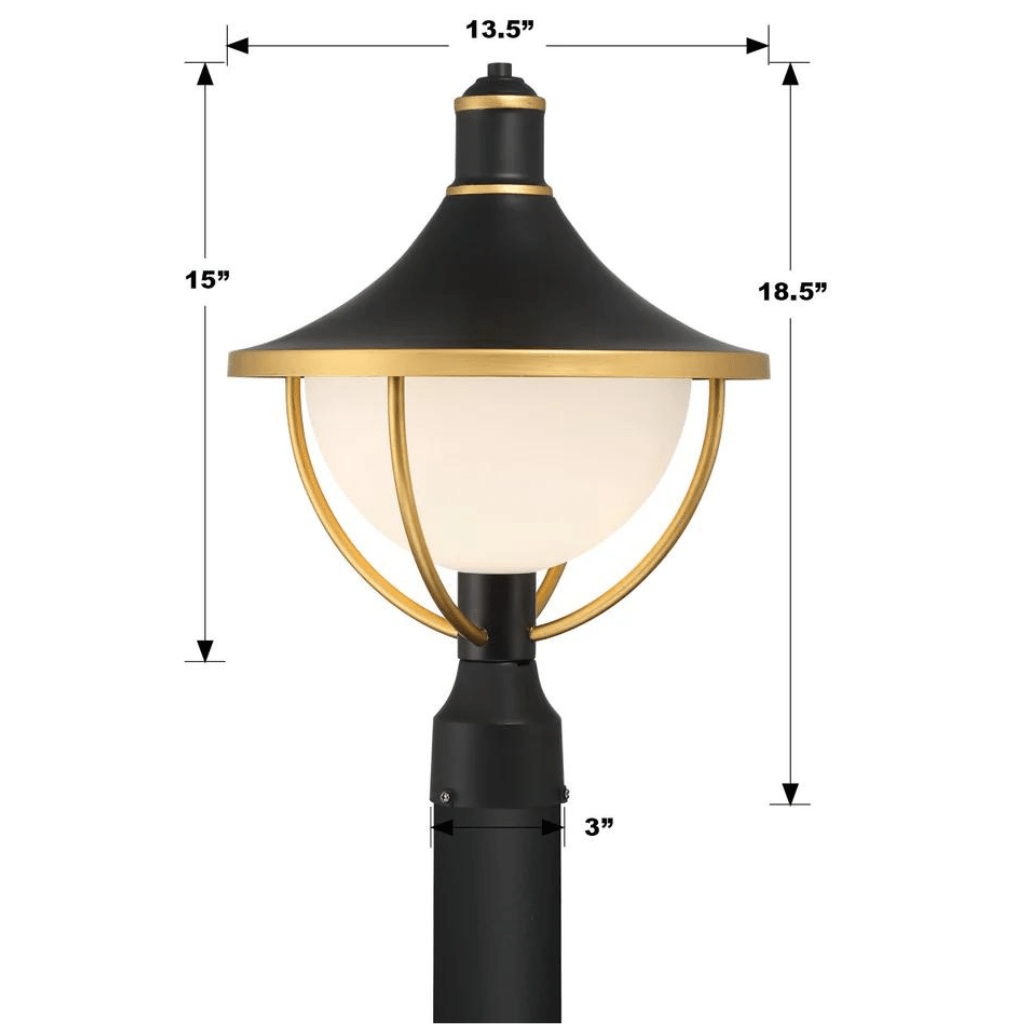 Atlas 1 Light Outdoor Post ATL-709-MK-TG 633779052422