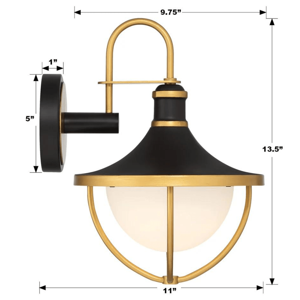 Atlas 1 Light Outdoor Sconce