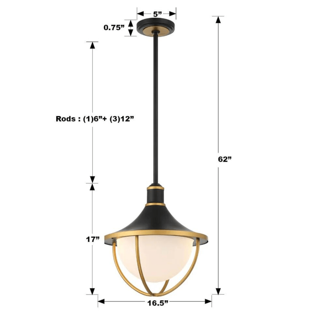 Atlas 3 Light Outdoor Pendant ATL-705-MK-TG 633779052446
