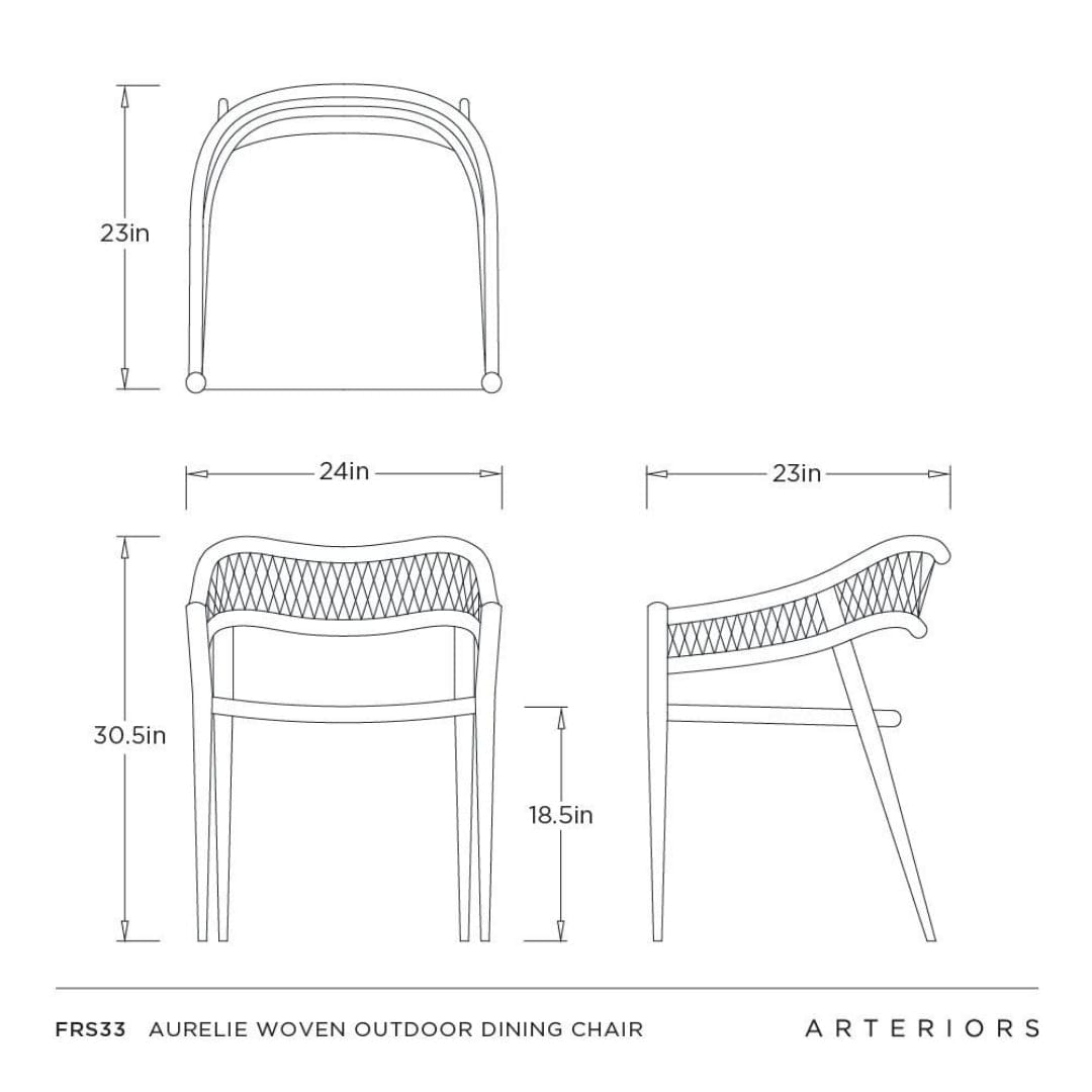 Aurelie Woven Outdoor Dining Chair FRS33
