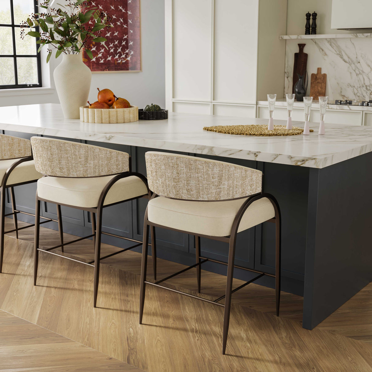 Autumn Counter Stool Bar + Counter Stools
