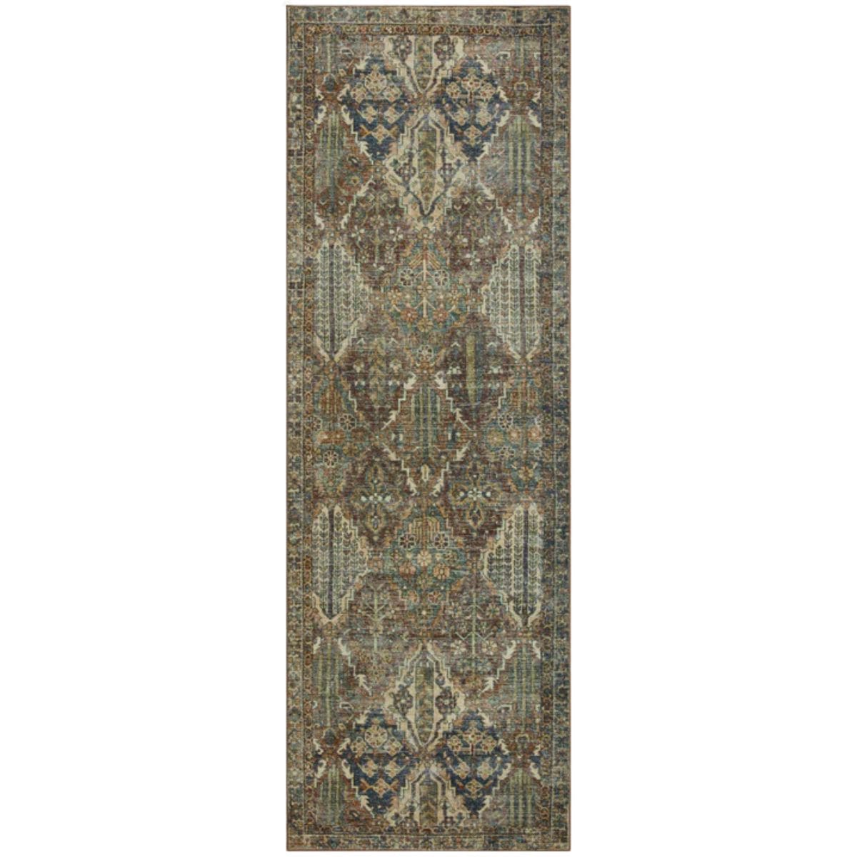 Banks MH Spice/Blue Rug Area Rugs BANKBAN-05SQBB2696 885369694042
