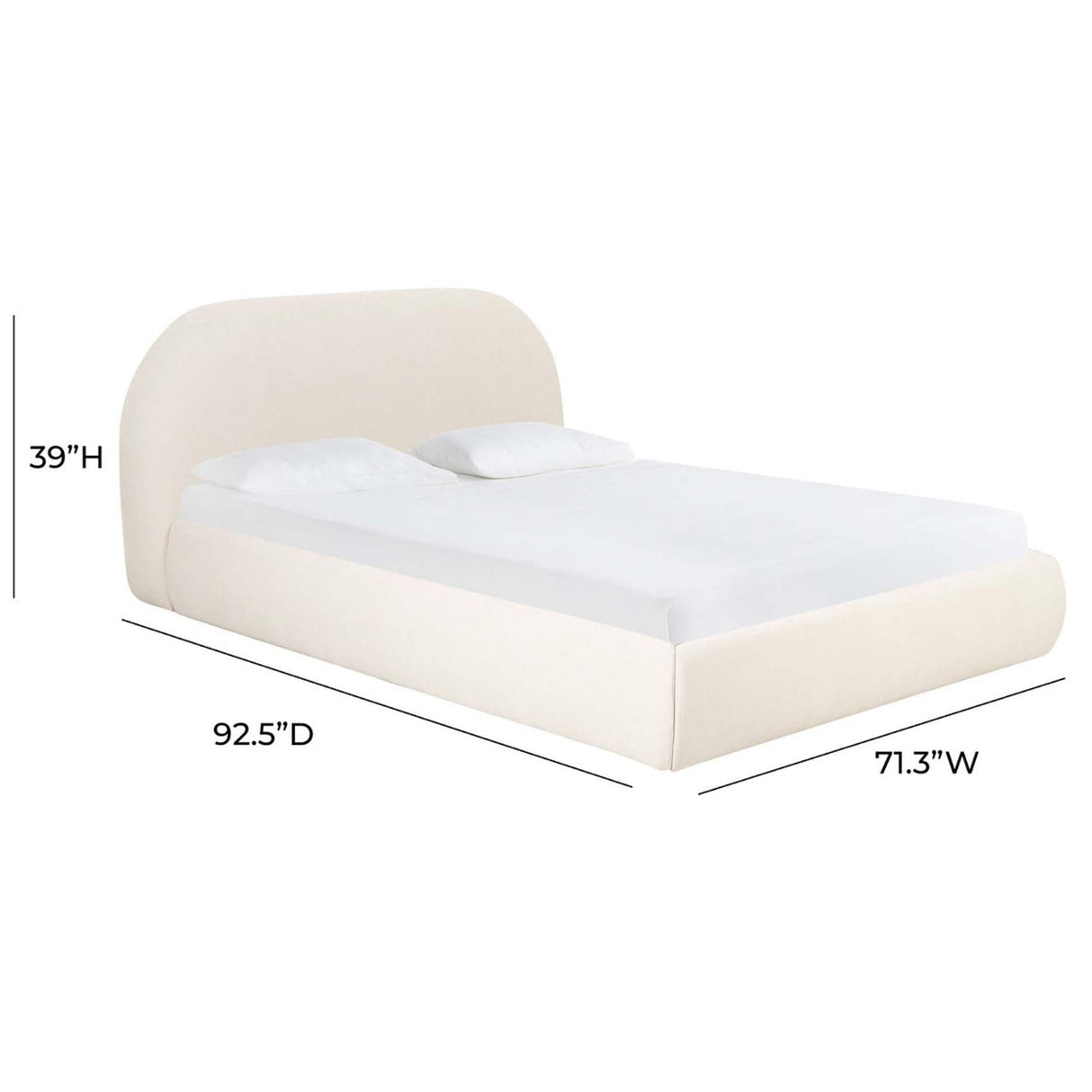 Bara Textured Velvet Bed Beds & Bed Frames