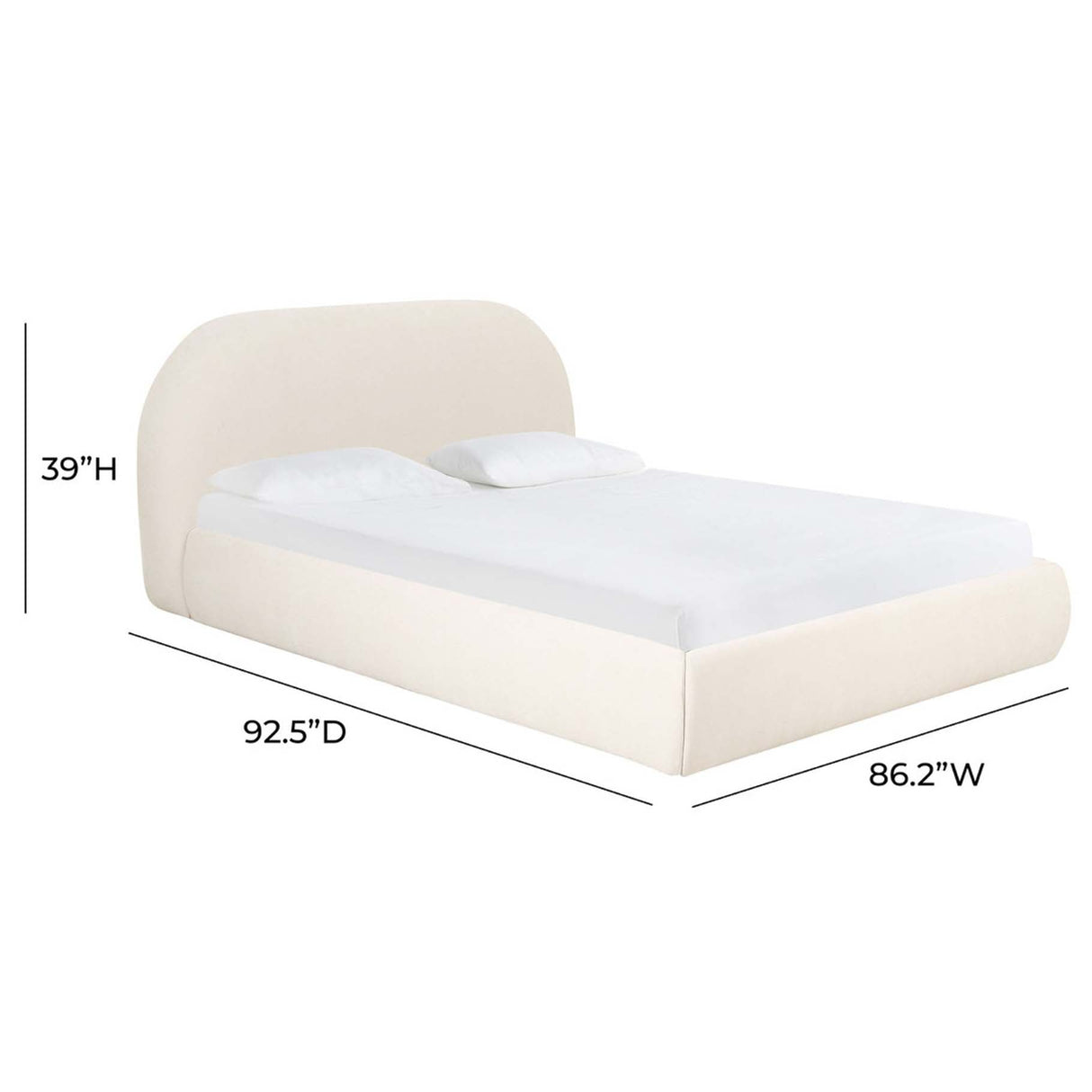 Bara Textured Velvet Bed Beds & Bed Frames