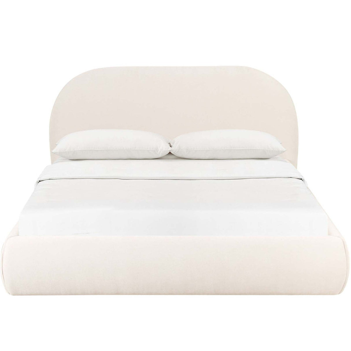 Bara Textured Velvet Bed Beds & Bed Frames TOV-B68876