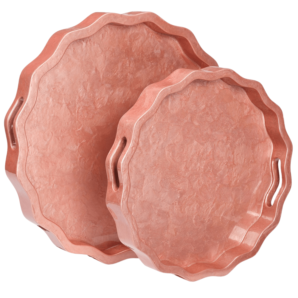 Barbetta Tray (Set of 2) Decorative Object OBJBARBETTRDRS2