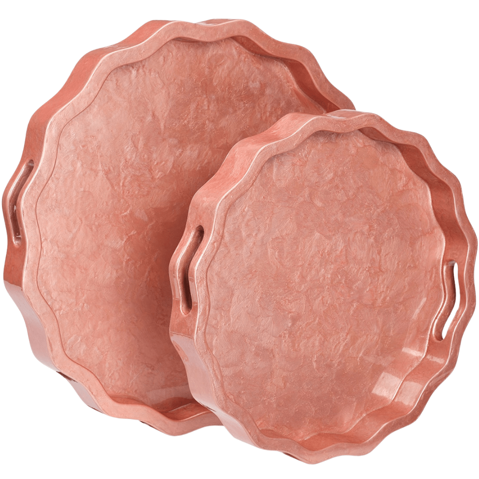 Barbetta Tray (Set of 2) Decorative Object OBJBARBETTRDRS2