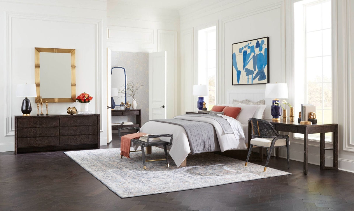 Beatrice 6-Drawer Burl Wood Dresser BEA-260-48