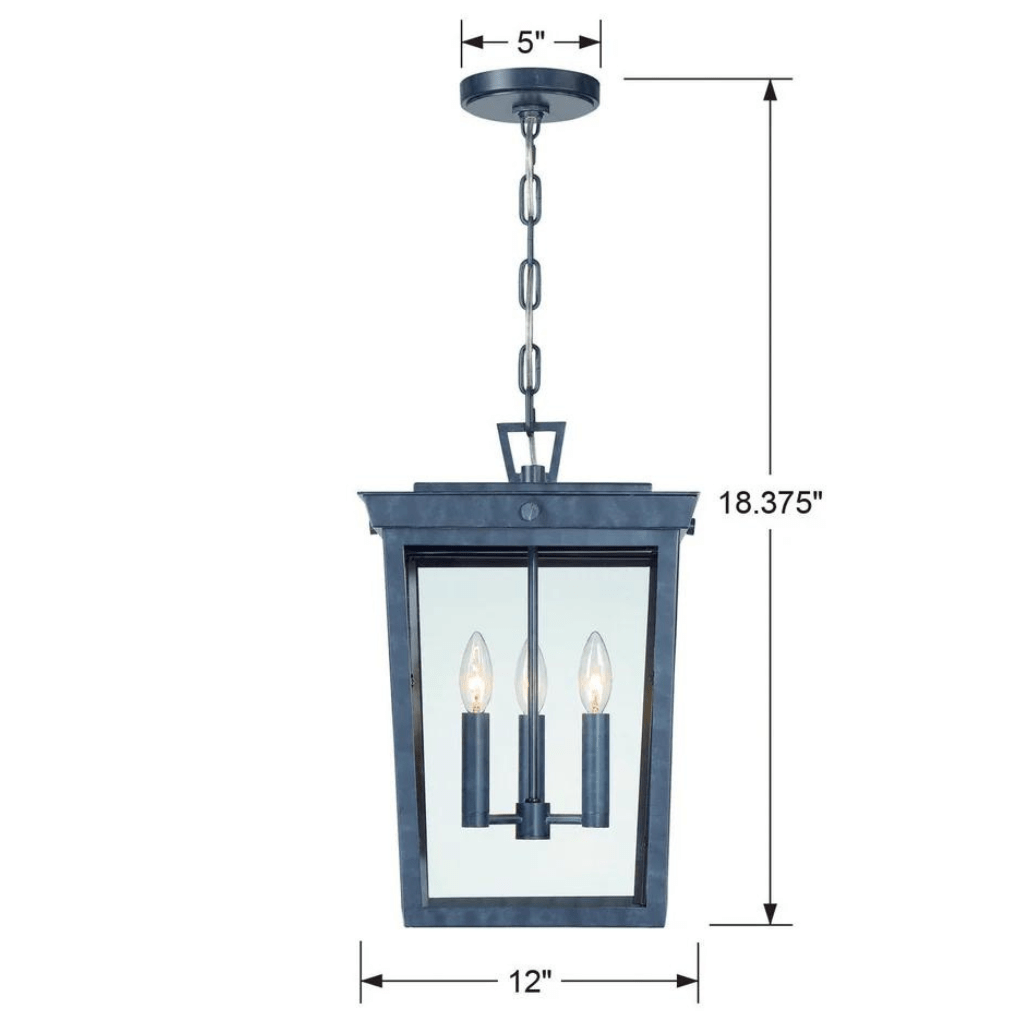 Belmont 3 Light Outdoor Pendant BEL-A8065-GE 633779041471