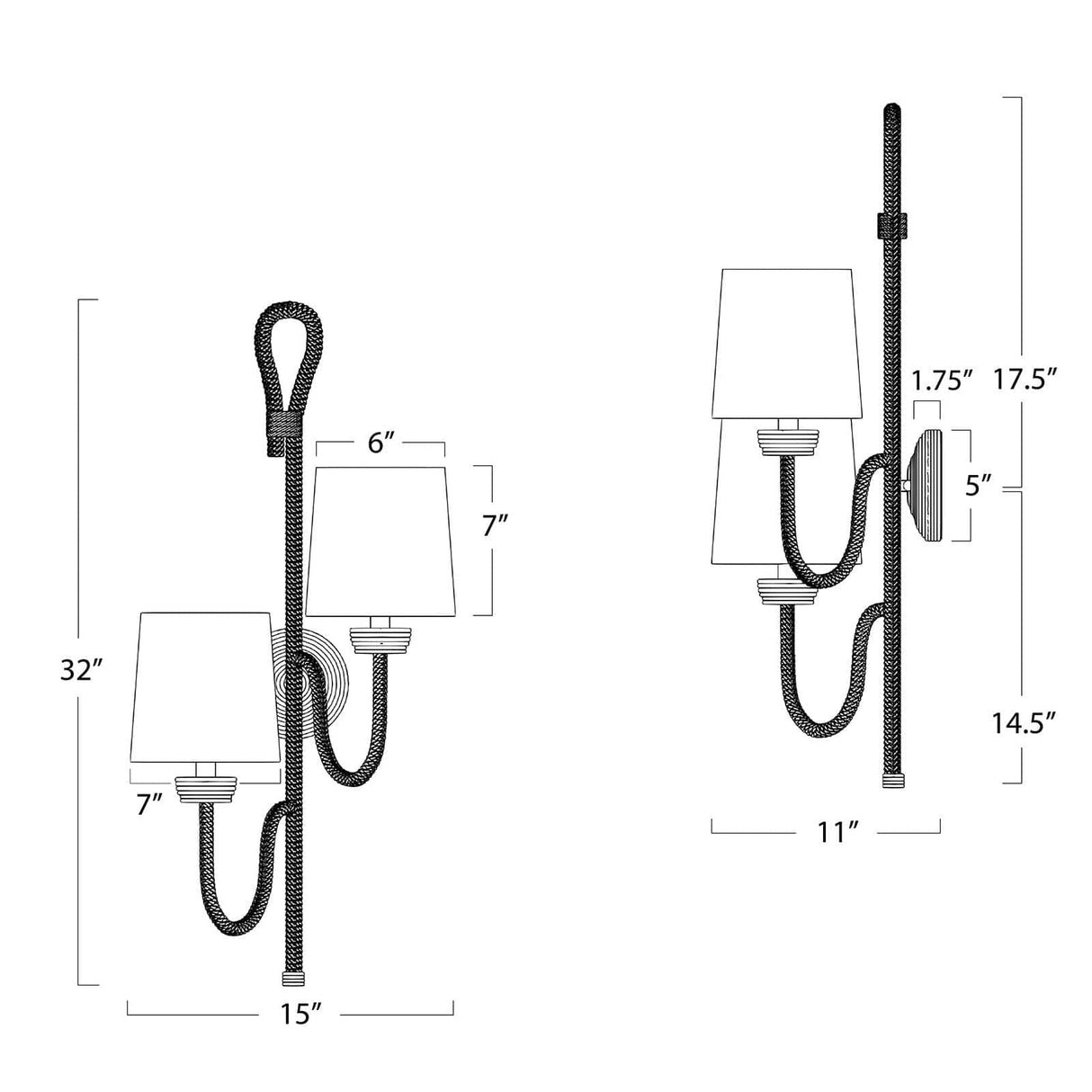 Bimini Double Sconce Wall Lighting 15-1125 844717096327