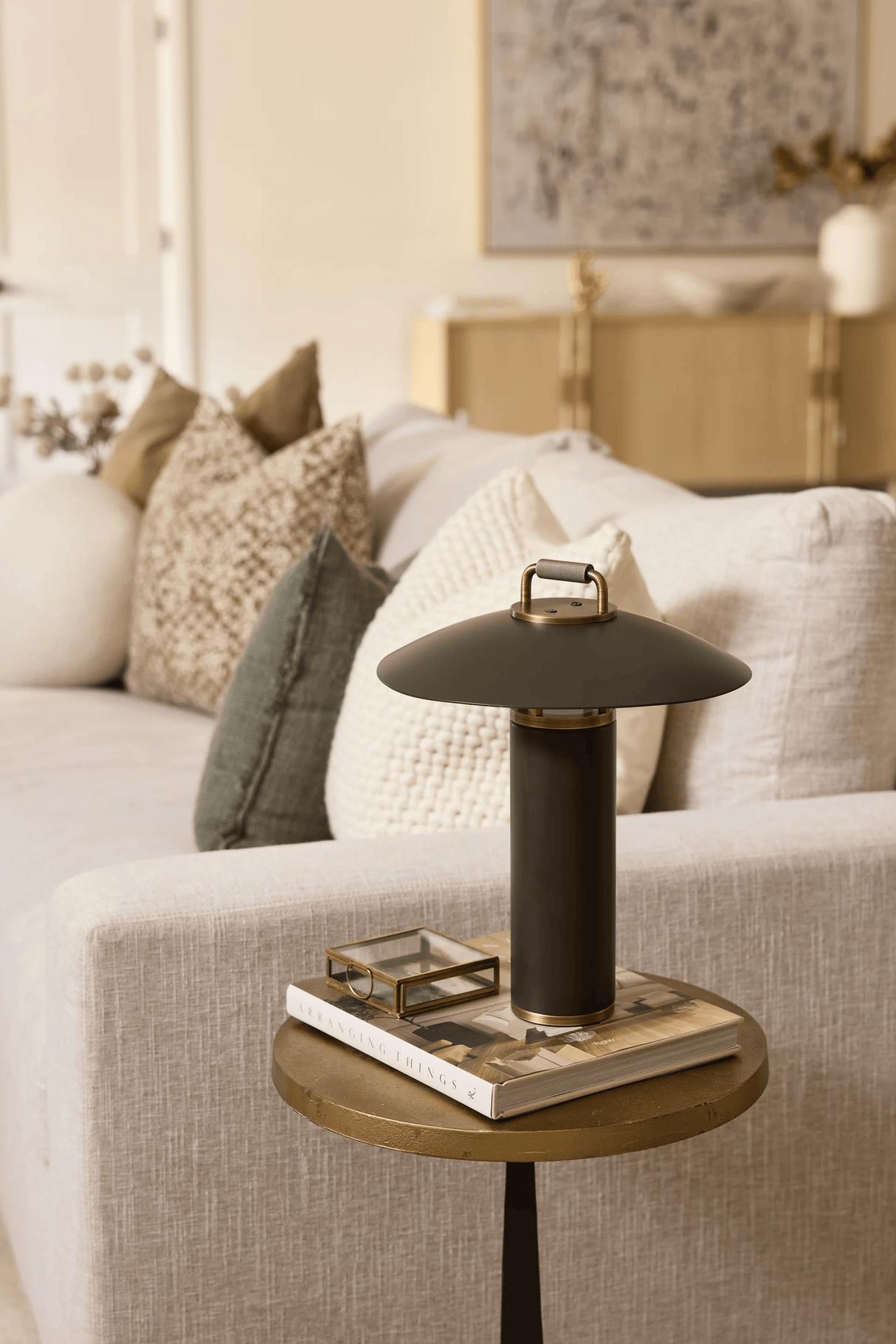 Birk Indoor/Outdoor Rechargeable Lamp Table + Desk Lamps RTL7914-PBR/BRZ 197292137733