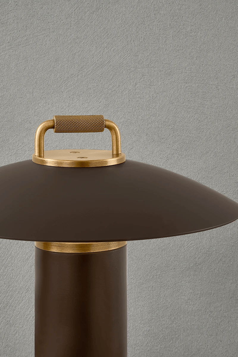 Birk Indoor/Outdoor Rechargeable Lamp Table + Desk Lamps RTL7914-PBR/BRZ 197292137733