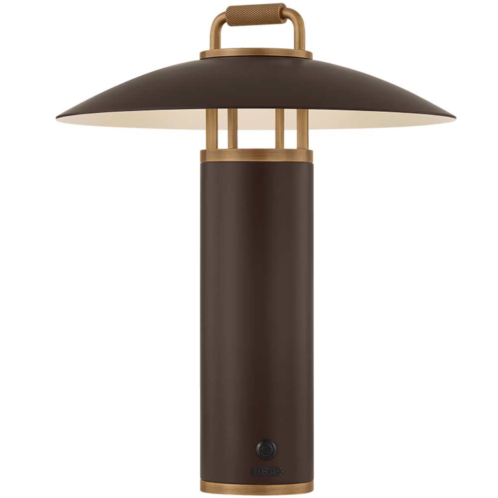 Birk Outdoor Rechargeable Table Lamp Outdoor Lighting RTL7914-PBR/BRZ 197292137733