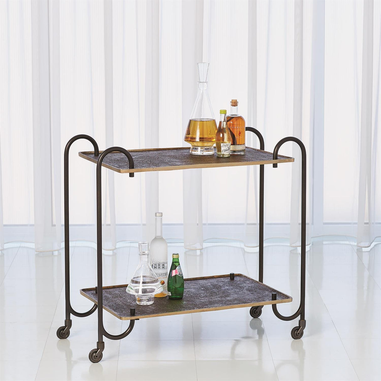 Blade Bar Cart - Bronze Wall Art 9.93130 651083931301