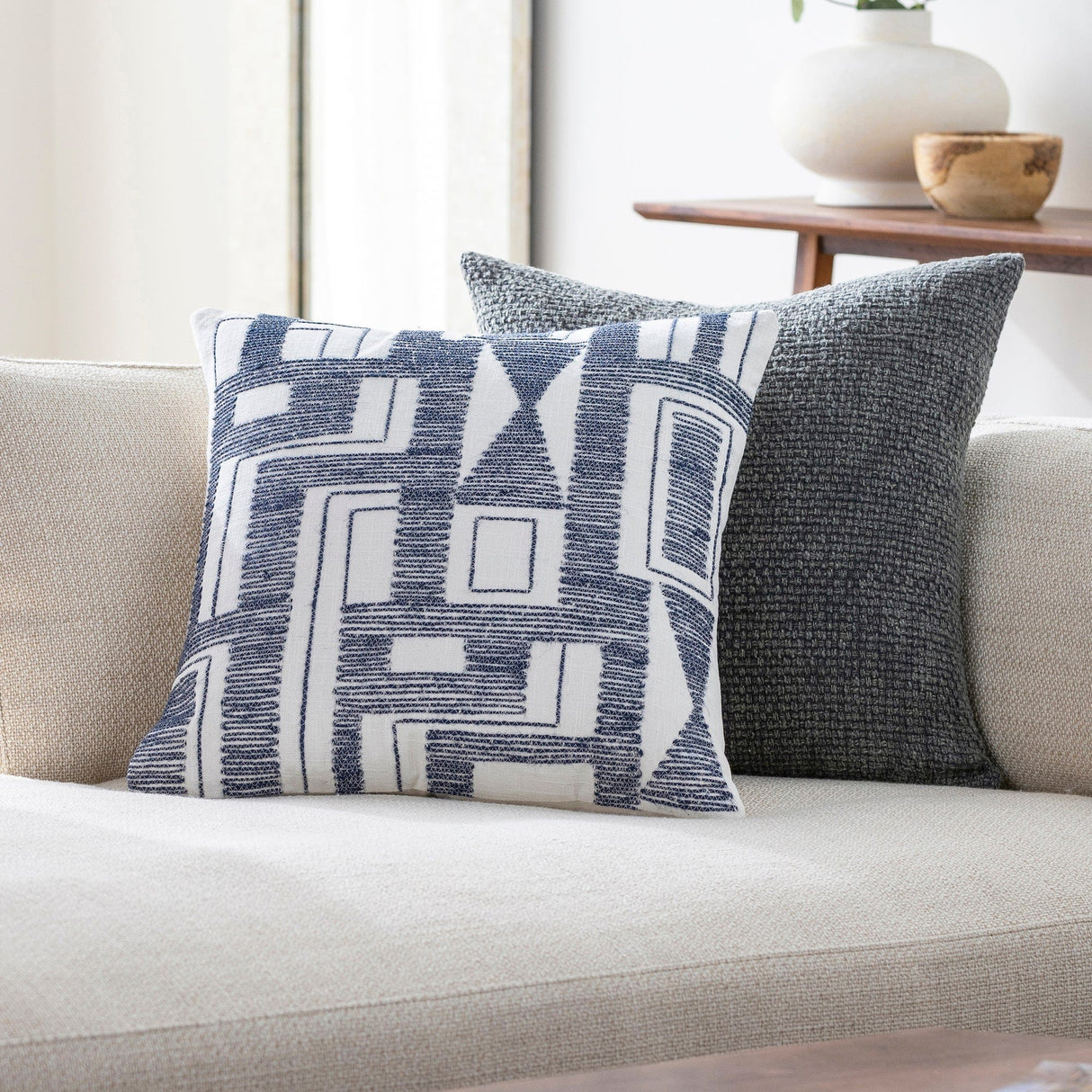 Blu Alvarez 22" Down Filled Pillow Pillows surya-AVZ001-2222D 889292549271