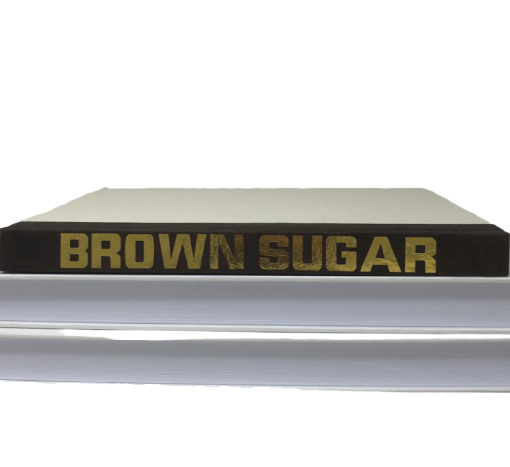 Blu Books - Gold Lettered Song Title on Brown Decor e-lawrence-GL-SONG-COLOR-BRN-XL