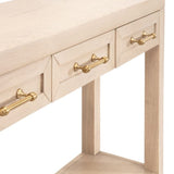 BLU Home Stella Narrow Console Table Furniture orient-6138.WHT/BBRS