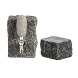 BLU Kitchen Cobble Stone Dispenser Decor Funky-Rock-Cobble-Stone-Dispenser-Black
