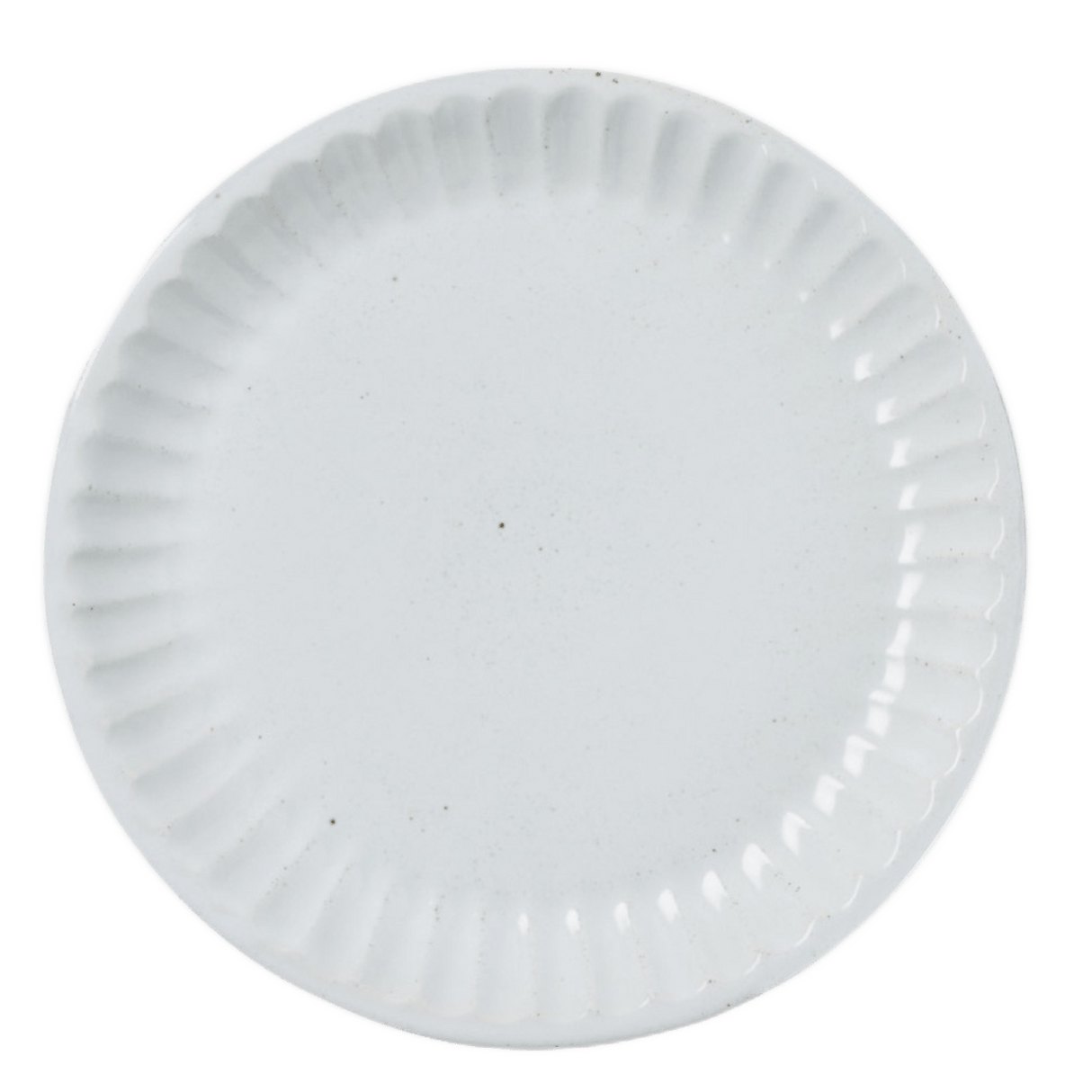 Blue Pheasant Nathalie Matte White Scallop Design Dinnerware Plates