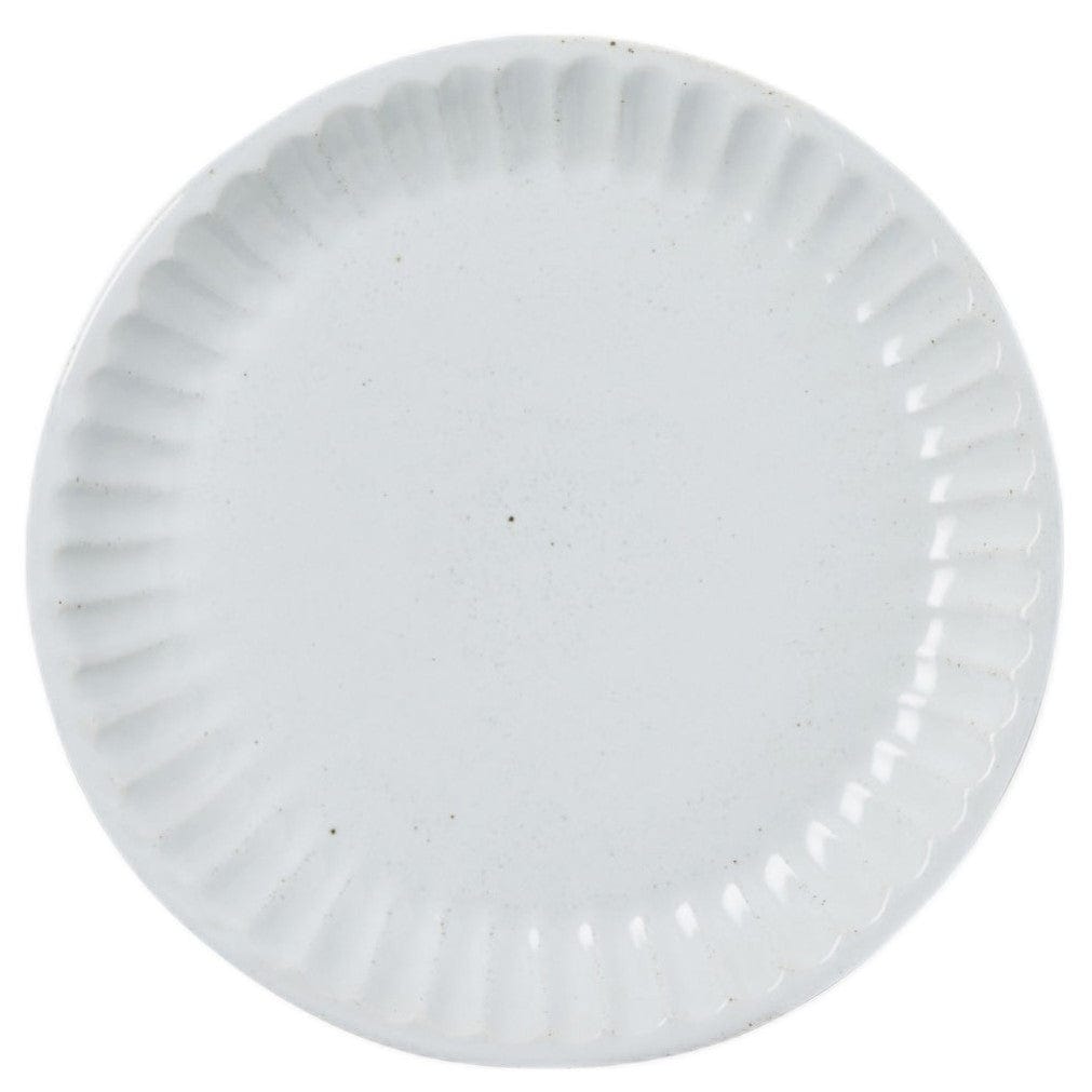 Blue Pheasant Nathalie Matte White Scallop Design Dinnerware Plates blue-pheasant-BP004753