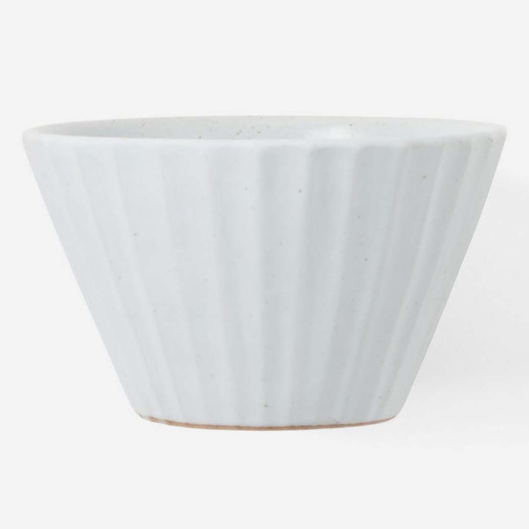 Blue Pheasant Nathalie Matte White Scallop Design Serving Bowl (Pack of 4) Plates blue-pheasant-BP004743