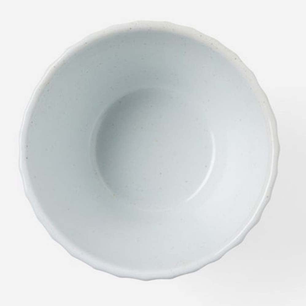 Blue Pheasant Nathalie Matte White Scallop Design Serving Bowl (Pack of 4) Plates blue-pheasant-BP004743