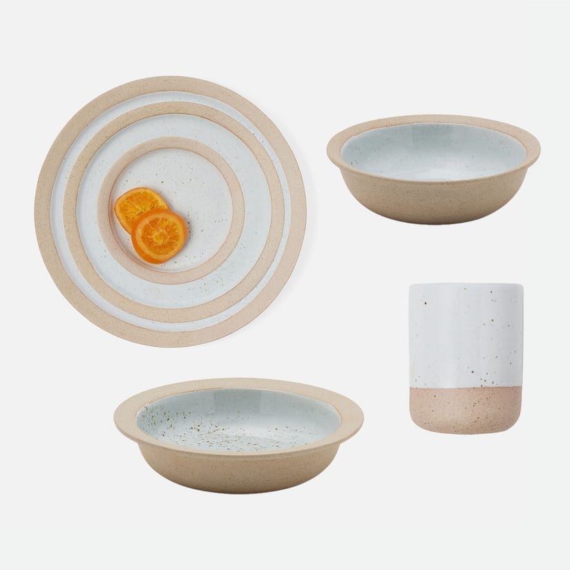 Blue Pheasant Rivka Dinnerware (Pack of 4) Teal Tabletop