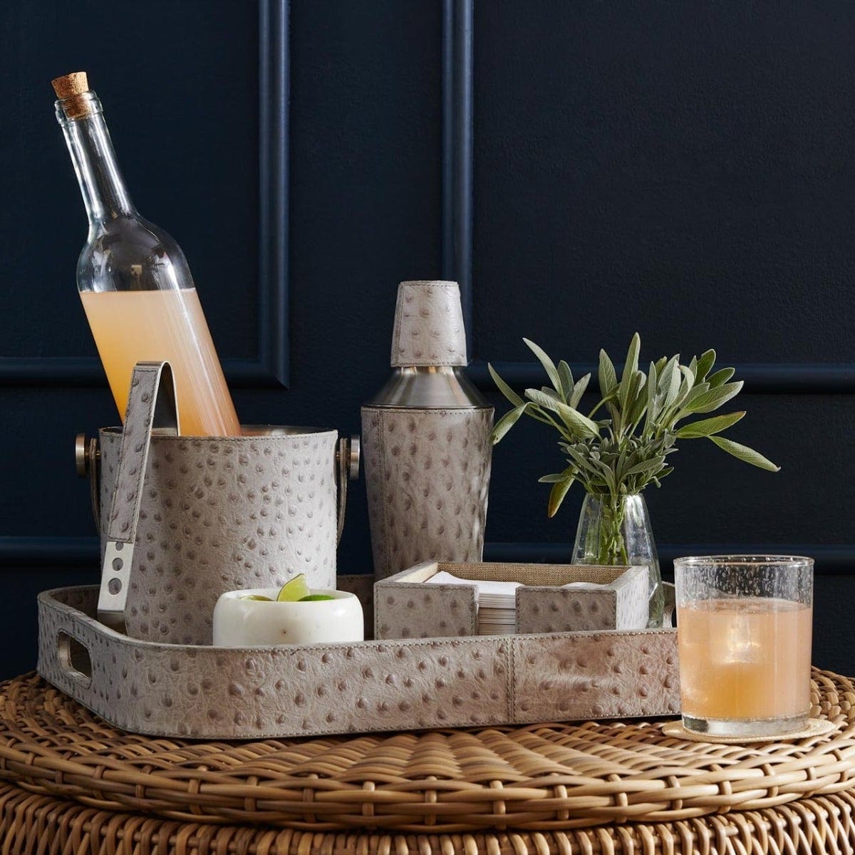 Blue Pheasant Witney Cocktail Shaker Pillow & Decor