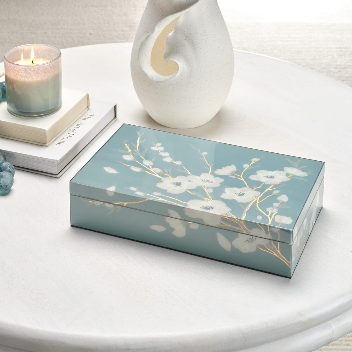 Bouquet Lacquered Box Boxes 7BOUQ-BXBL 688933041651