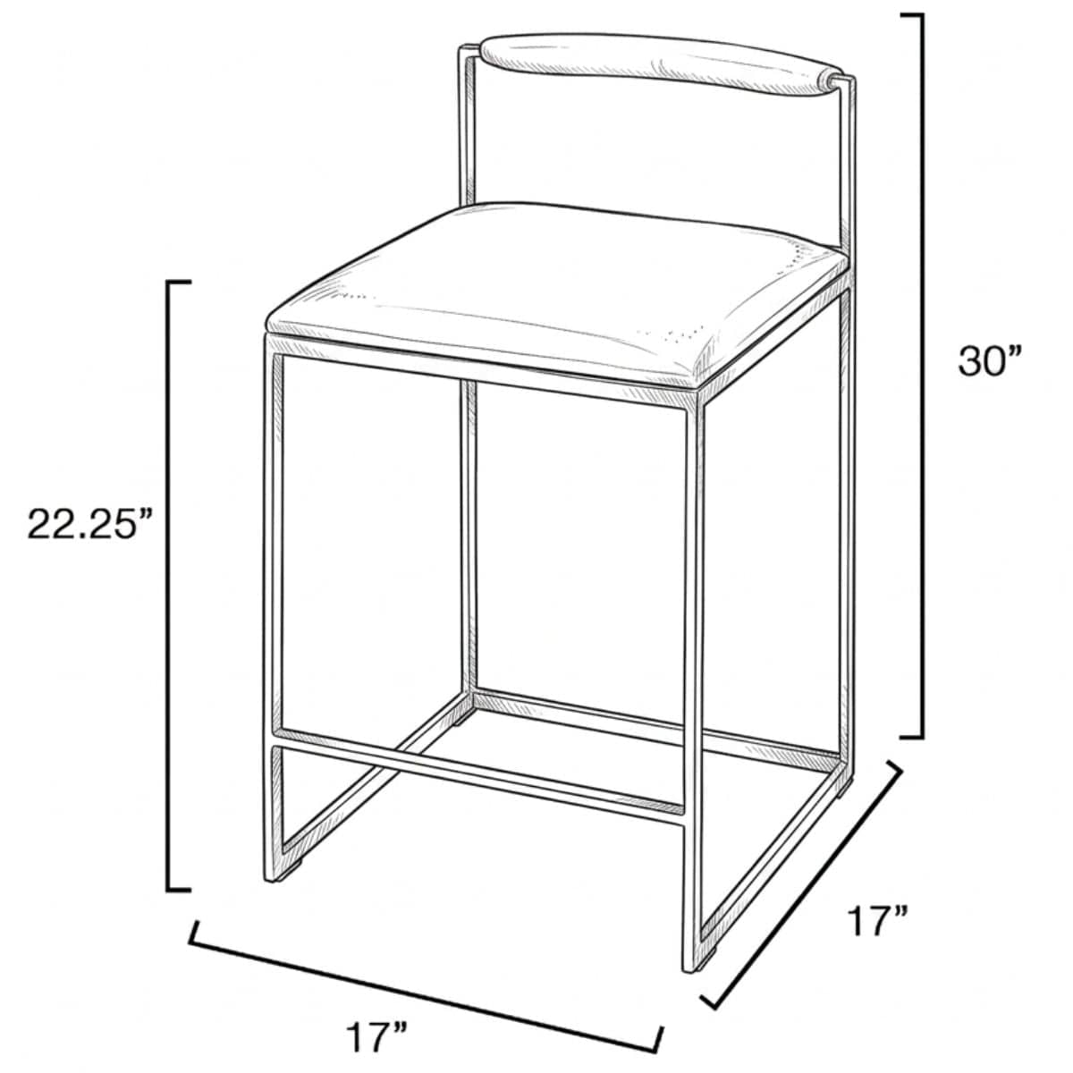 Bradbury Counter + Bar Stool Bar + Counter Stools
