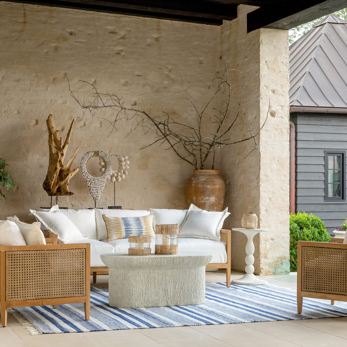 Brant Oval Coffee Table Outdoor Coffee Tables 1756101