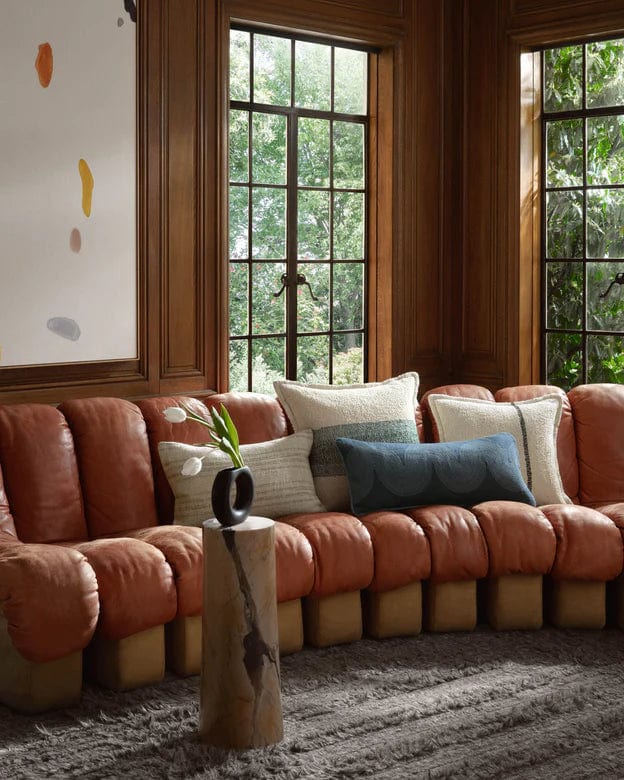 Brigette Romanek × Loloi Pillow - Natural/Charcoal Pillows