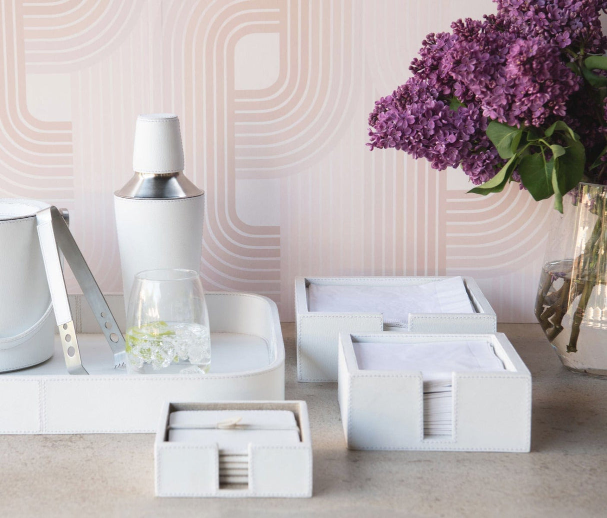 Brisbane Bright White Bar Collection Drinkware