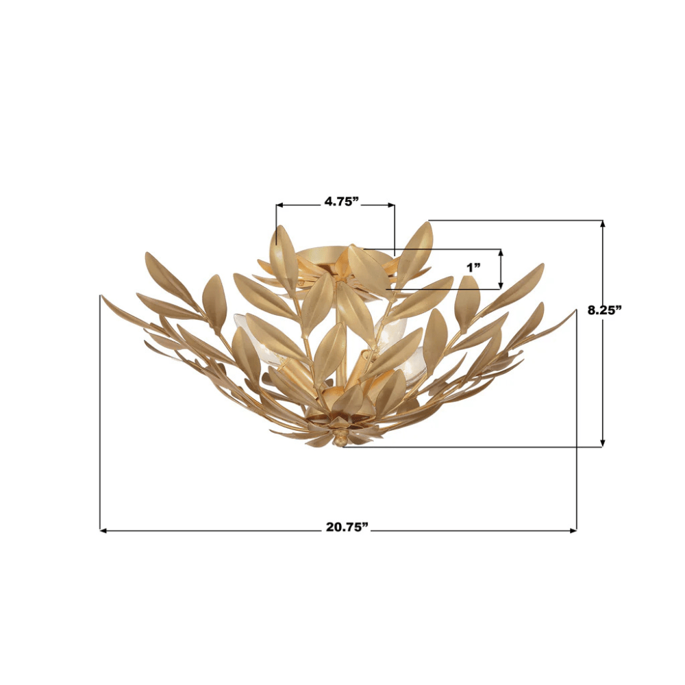 Broche Semi Flush Flush Mount