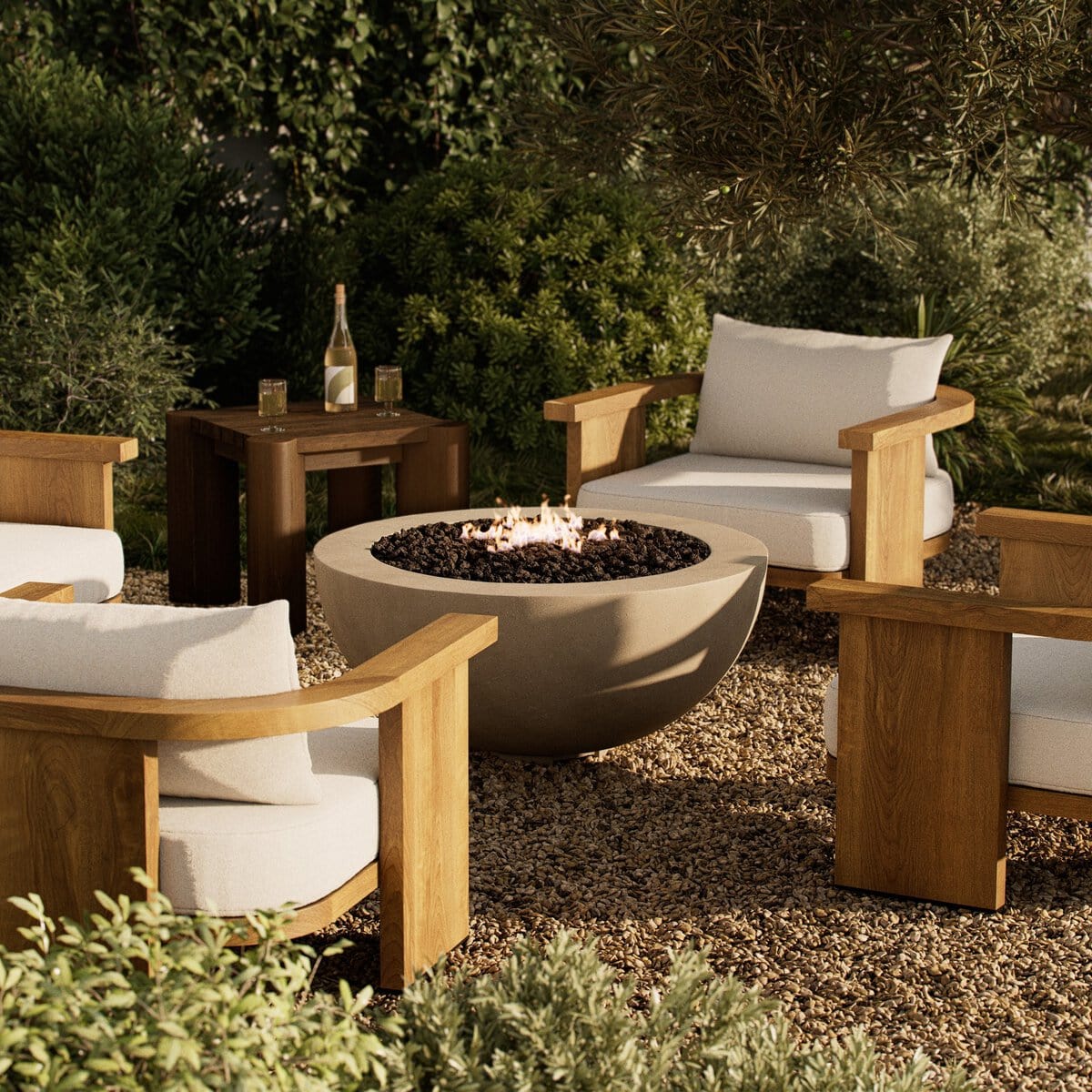Bronson Outdoor Fire Table Outdoor Furniture