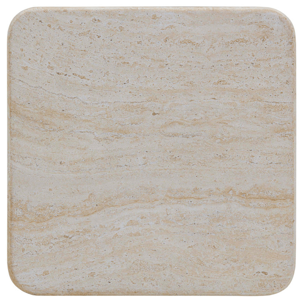 Brut Travertine & Breccia Concrete Outdoor Side Table Side Tables TOV-OC54357