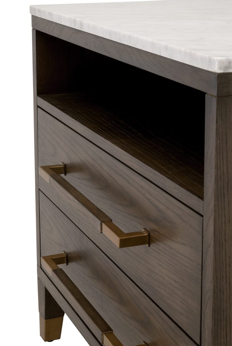 Cambria 2-Drawer Nightstand Nightstand 5250.DB-OAK/BIA