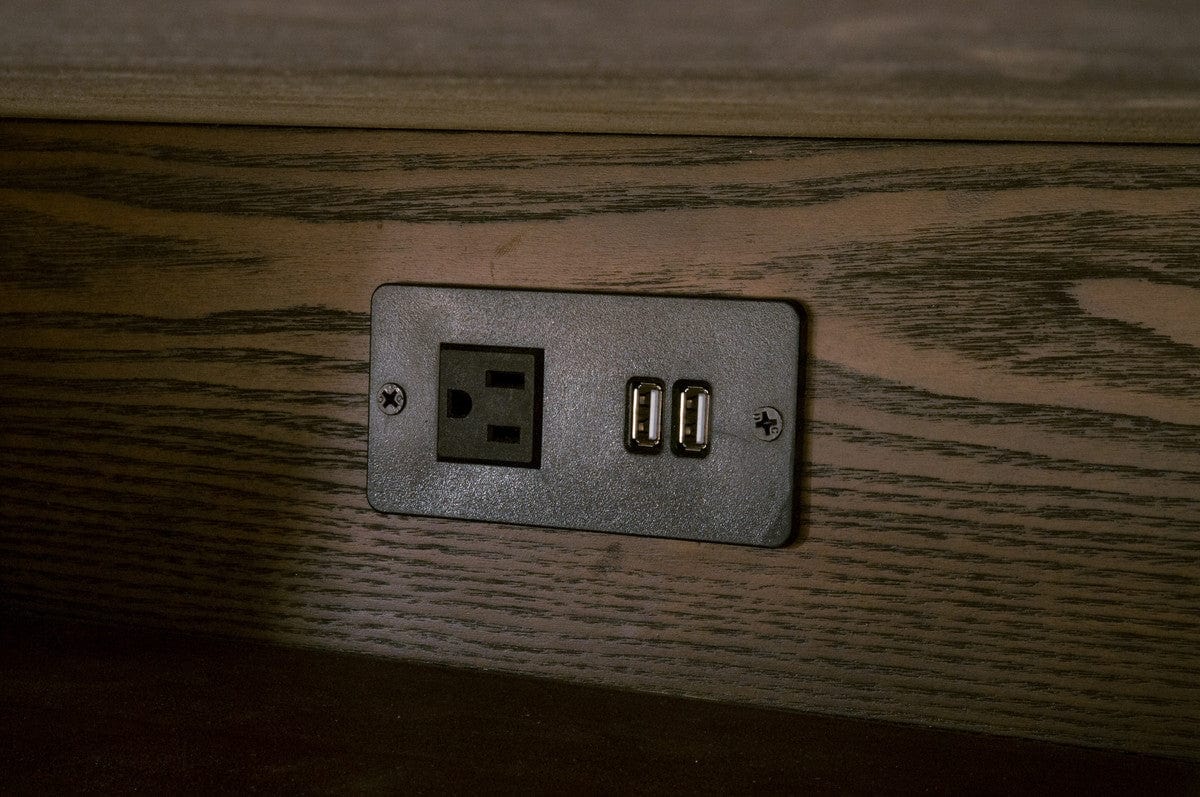 Cambria 2-Drawer Nightstand Nightstand 5250.DB-OAK/BIA