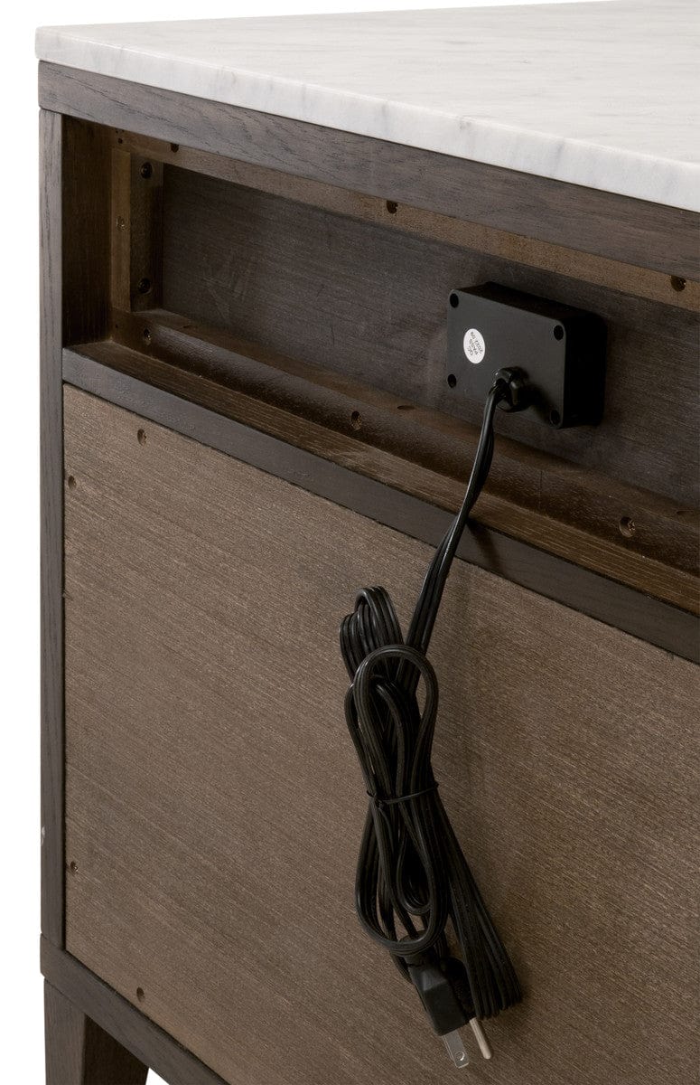 Cambria 2-Drawer Nightstand Nightstand 5250.DB-OAK/BIA