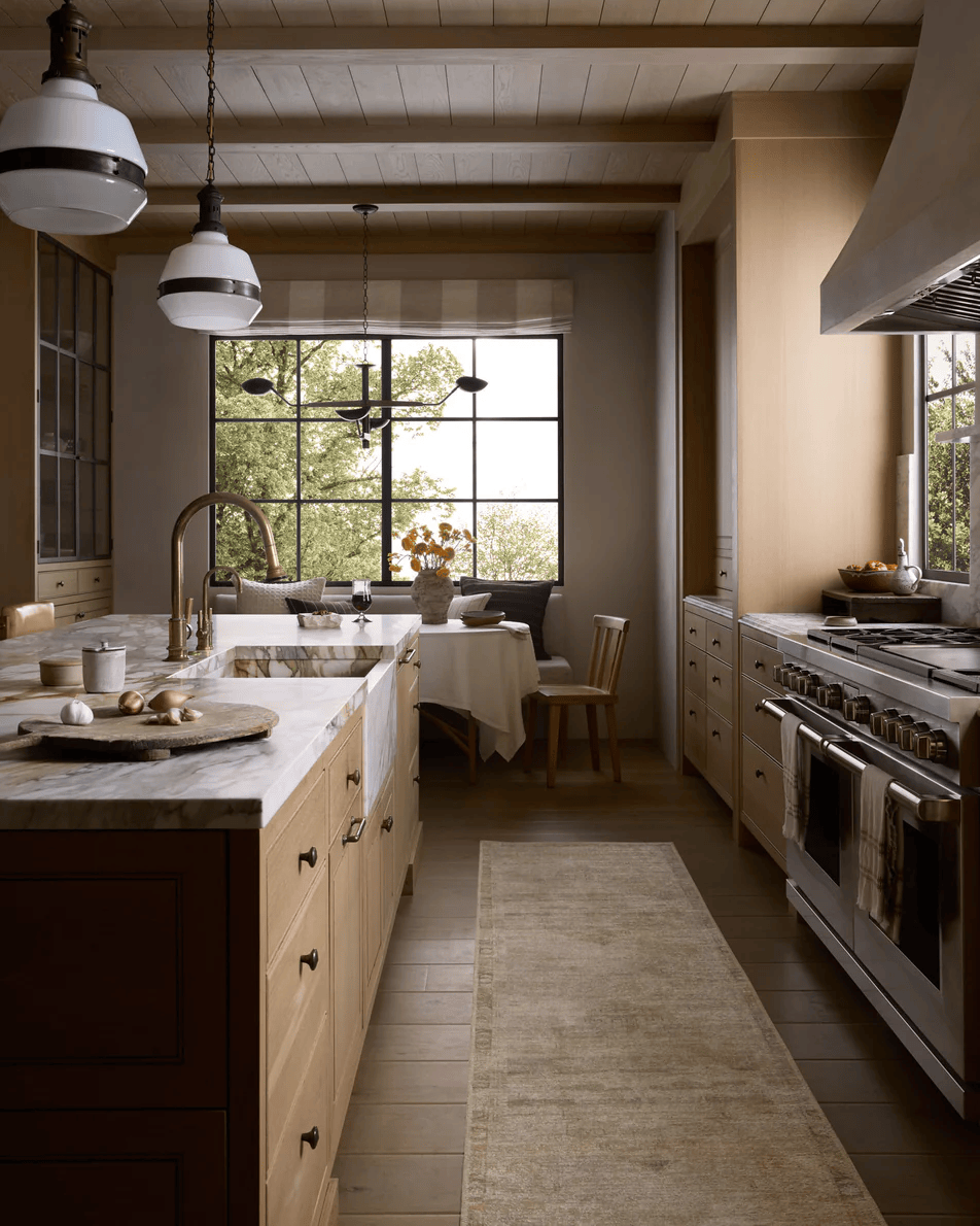 Cambria Natural/Jade Rug Area Rugs