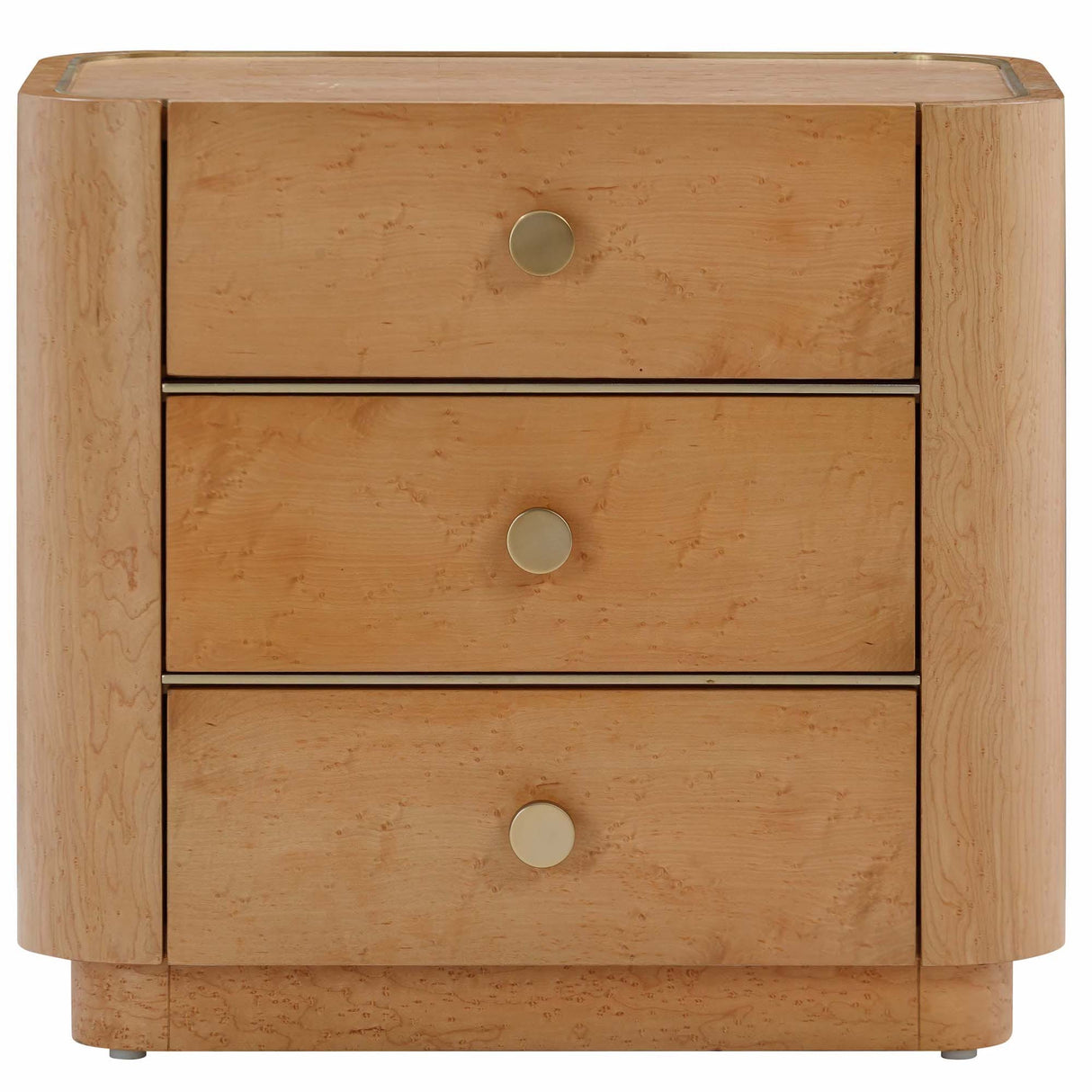 Candelabra Home Abigail Natural Acacia Nightstand Furniture TOV-B54255